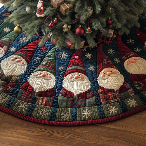 Gnome Circle Quilted Tree Skirt GFTOQM865