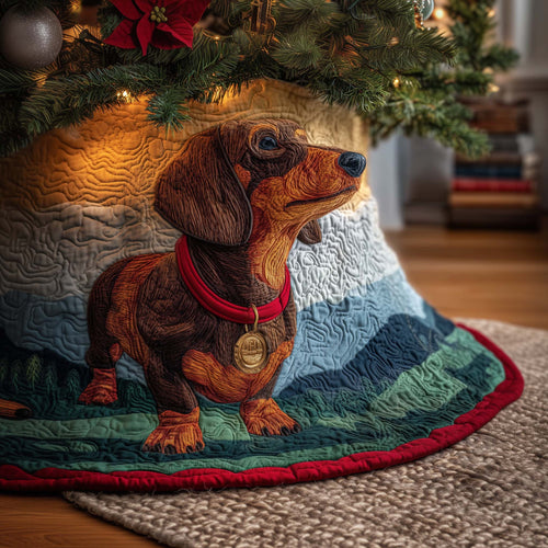 Medal Dachshund Quilted Tree Skirt GFTOQM883