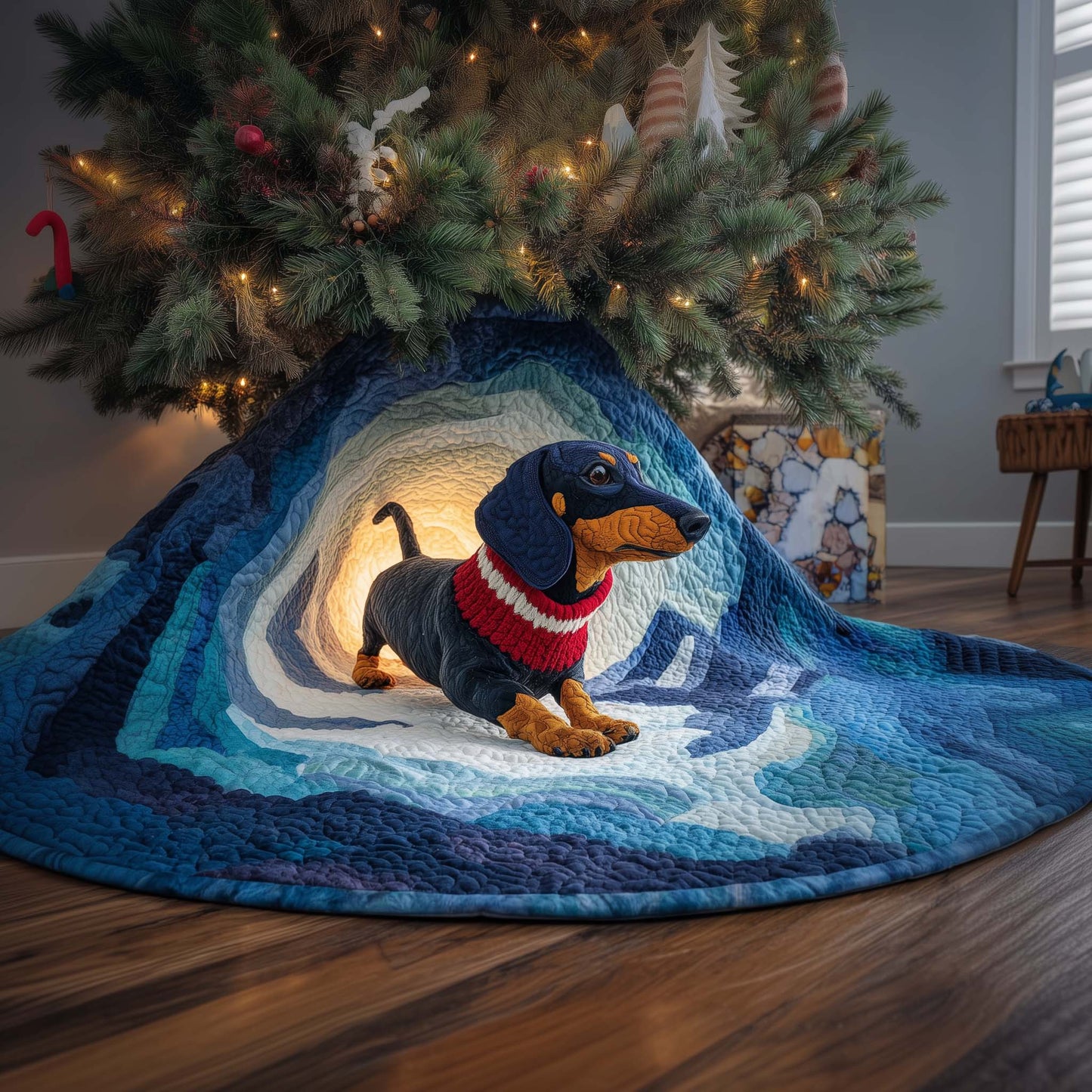 Proud Dachshund Quilted Tree Skirt GFTOQM884