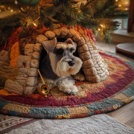Cave Schnauzer Quilted Tree Skirt GFTOQM890