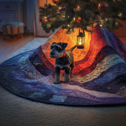 Lantern Schnauzer Quilted Tree Skirt GFTOQM894
