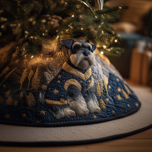 Star Sweater Schnauzer Quilted Tree Skirt GFTOQM896