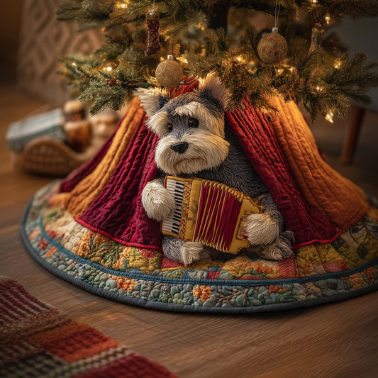 Music Schnauzer Quilted Tree Skirt GFTOQM899