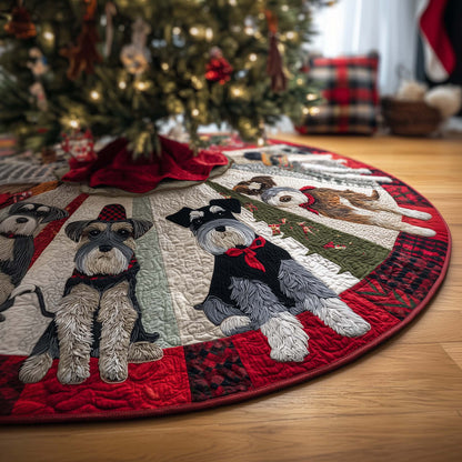 Schnauzer Ring Quilted Tree Skirt GFTOQM900
