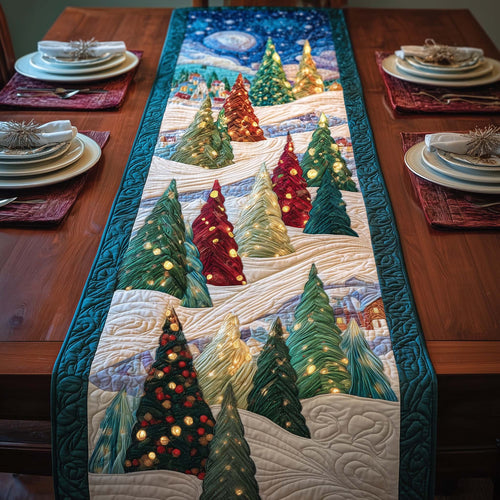 Twinkle Forest Quilted Table Runner GFTOQM930