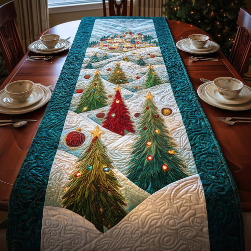 Twinkle Village Quilted Table Runner GFTOQM933