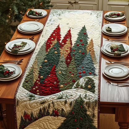 Layered Forest Quilted Table Runner GFTOQM934