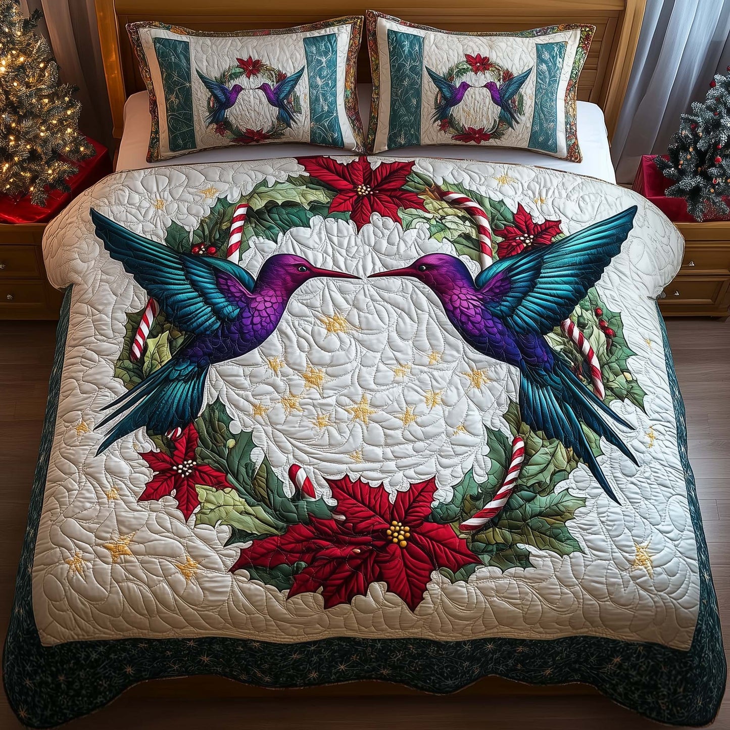 Twilight Pair 3-Piece Quilted Bedding Set GFTOQM954