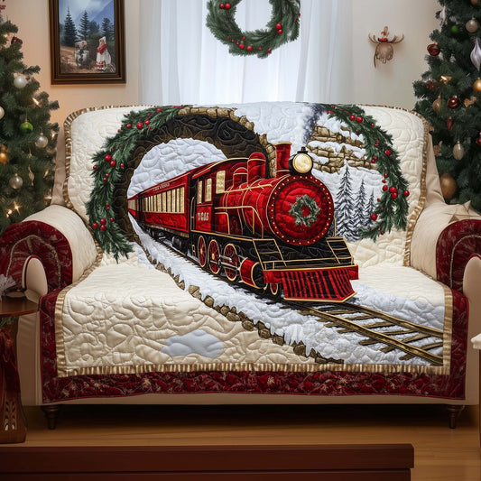 Wreath Tunnel Quilted Sofa Cover GFTOQM964