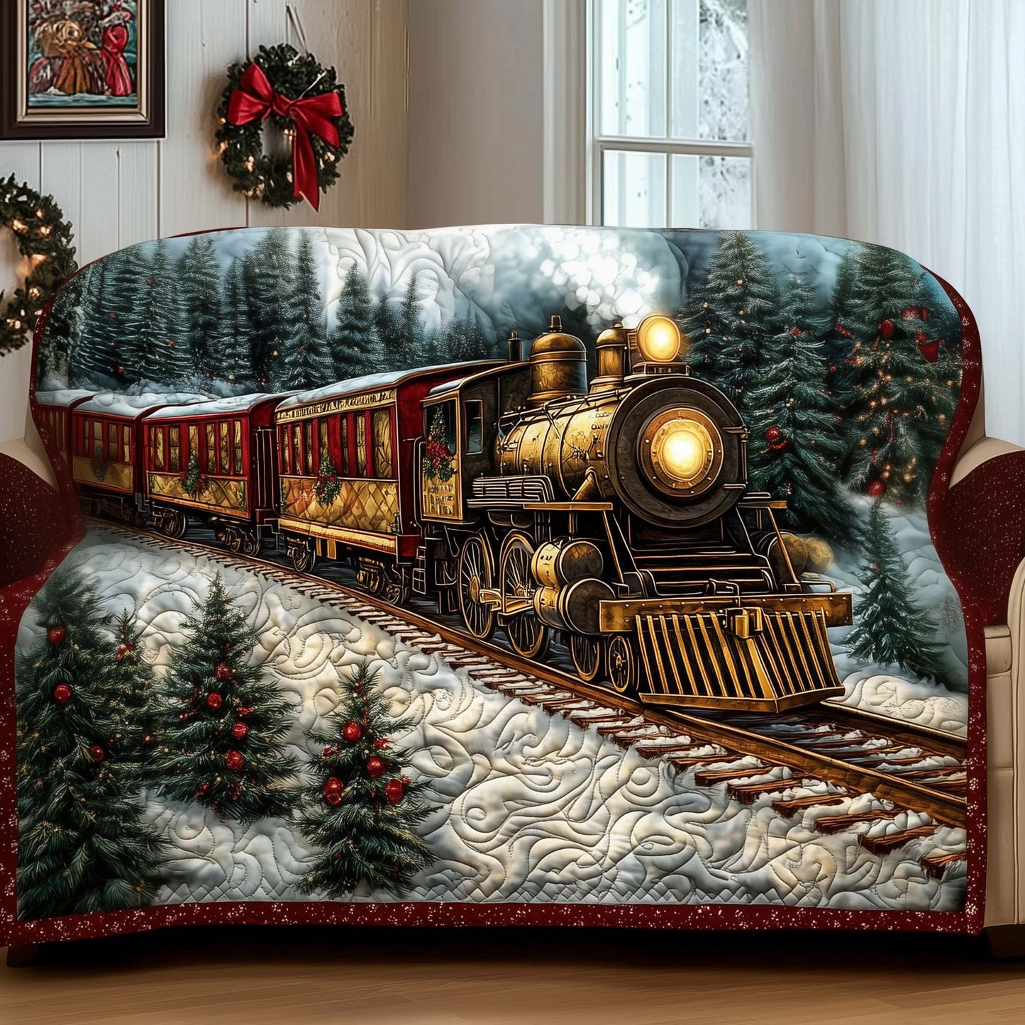 Winter Express Quilted Sofa Cover GFTOQM969