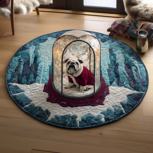 Bulldog Quilted Round Mat GFTOQM96