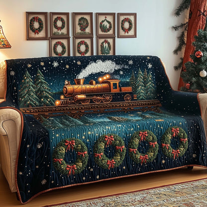 Midnight Train Quilted Sofa Cover GFTOQM970