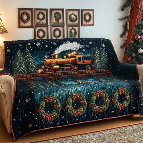 Midnight Train Quilted Sofa Cover GFTOQM970