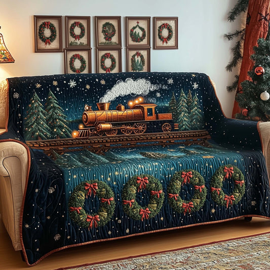 Midnight Train Quilted Sofa Cover GFTOQM970