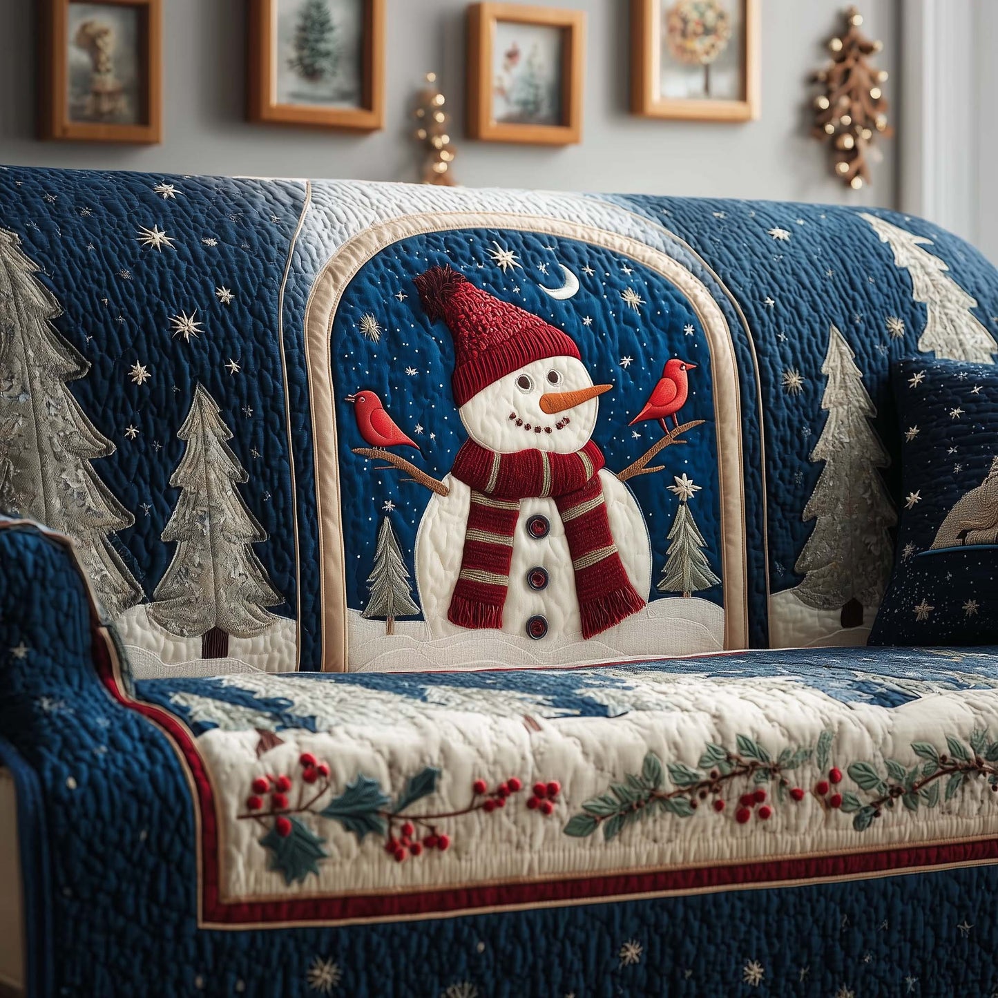 Cardinal Snow Quilted Sofa Cover GFTOQM971