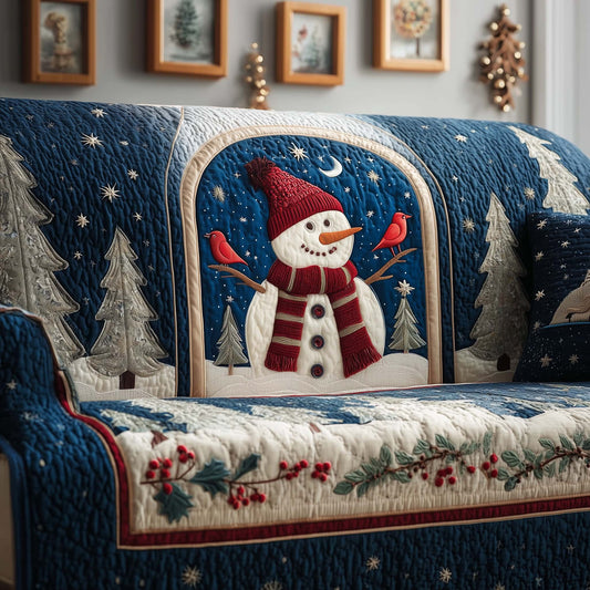 Cardinal Snow Quilted Sofa Cover GFTOQM971