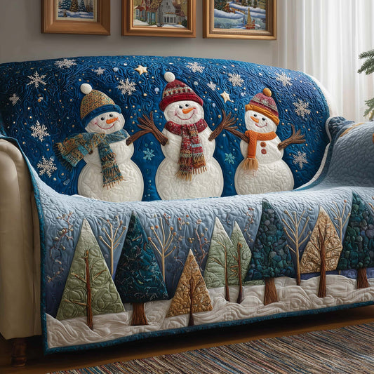 Happy Trio Quilted Sofa Cover GFTOQM976