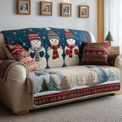 Winter Trio Quilted Sofa Cover GFTOQM985