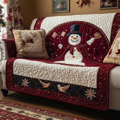 Magic Snowman Quilted Sofa Cover GFTOQM986