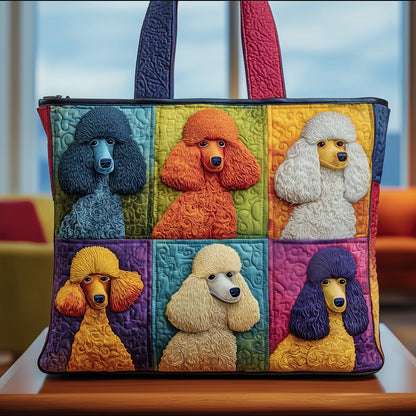 Funky Poodle Quilted Tote Bag GFTOTG121