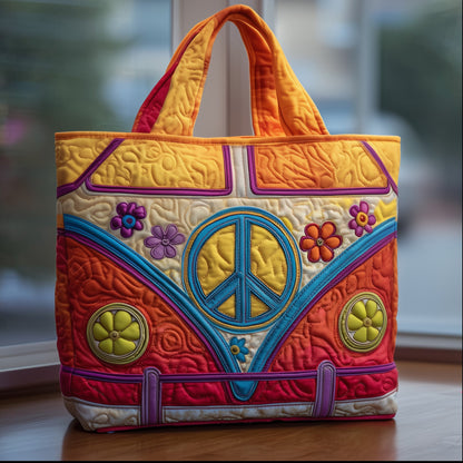 Hippie Journey Quilted Tote Bag GFTOTG182
