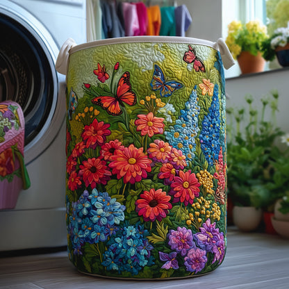 Sea Of Flowers Quilted Laundry Basket GFTOTG211