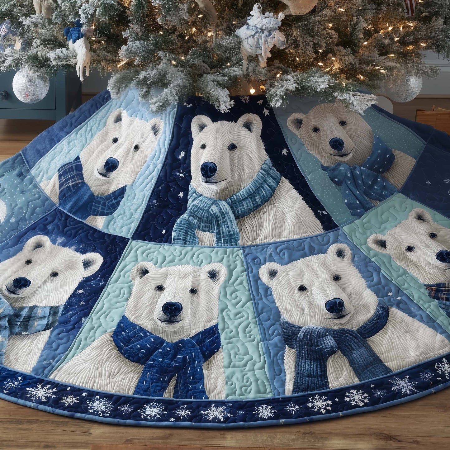 Polar Bear Quilted Tree Skirt GFTOTG2243