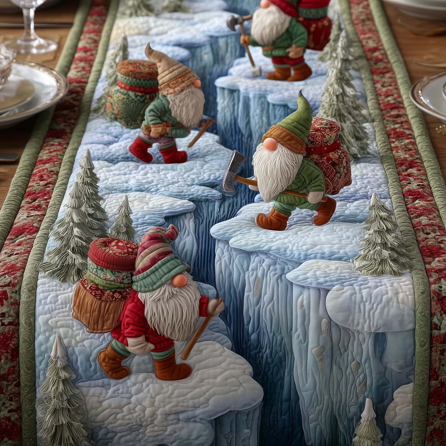 Glacier Rift Quilted Table Runner GFTOTG2293