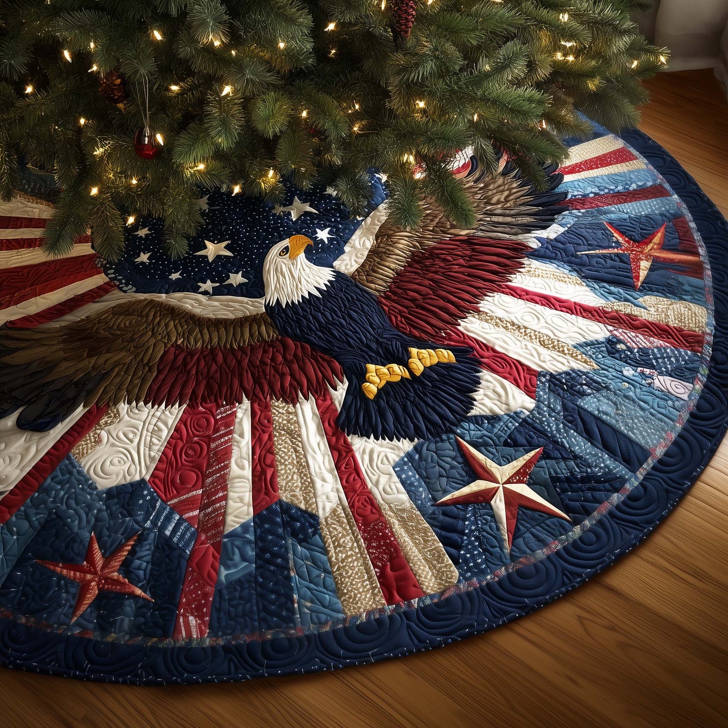 Woven Valor Quilted Tree Skirt GFTOTG2301
