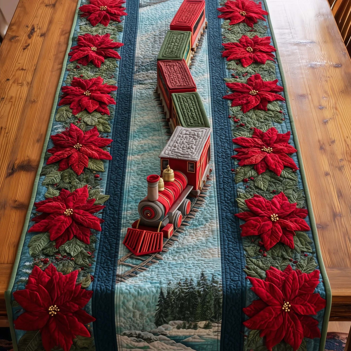 Yuletide Express Quilted Table Runner GFTOTG2305