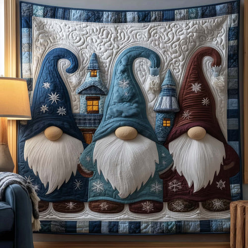 Gnome Trio Quilted Blanket GFTOTG2381