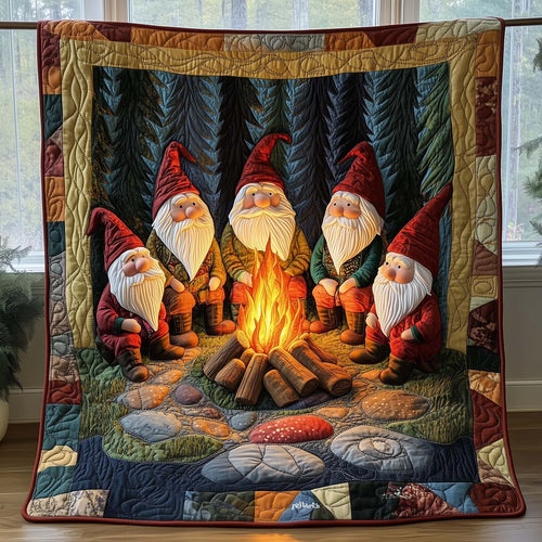 Camping Gnomes Quilted Blanket GFTOTG2383