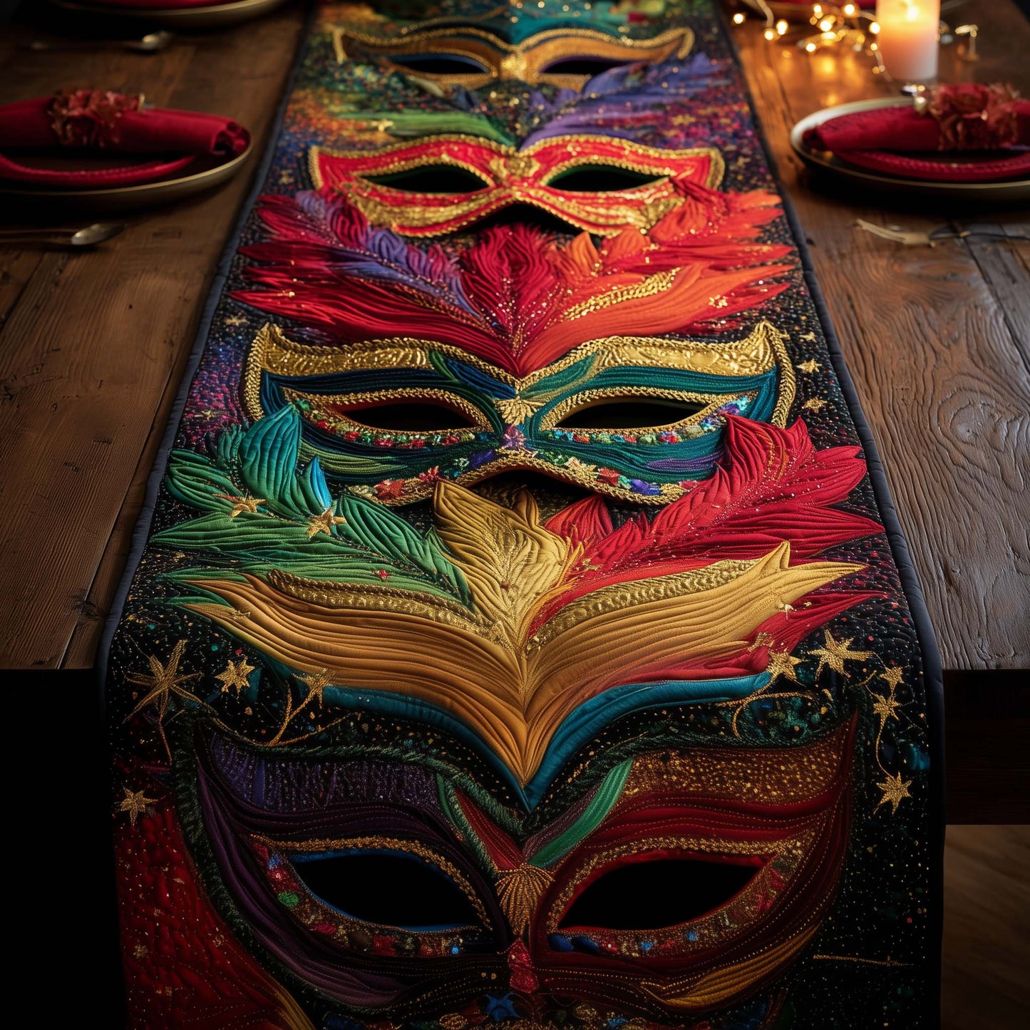 Mardi Gras Quilted Table Runner GFTOTG2385