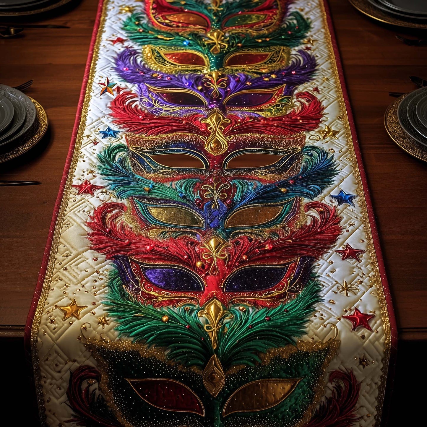 Mardi Gras Quilted Table Runner GFTOTG2386