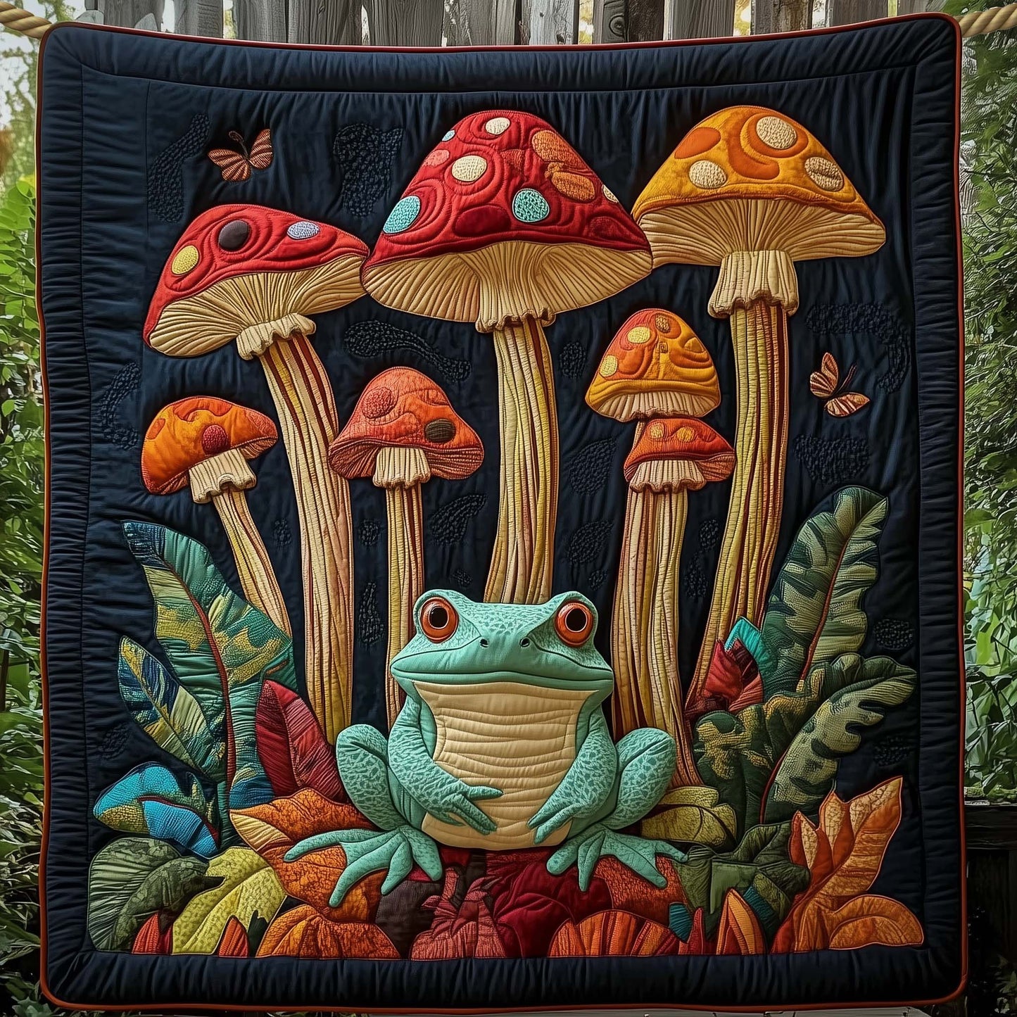 Mushroom Forest Quilted Blanket GFTOTG2390