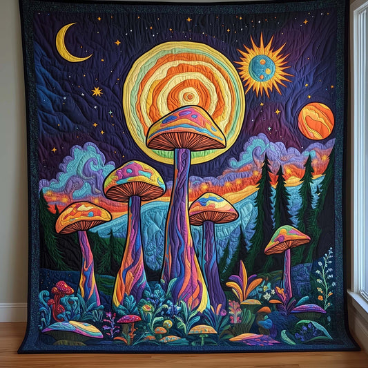 Mushroom Forest Quilted Blanket GFTOTG2393