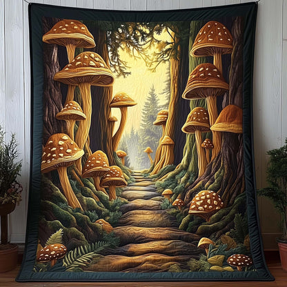 Mushroom Forest Quilted Blanket GFTOTG2394
