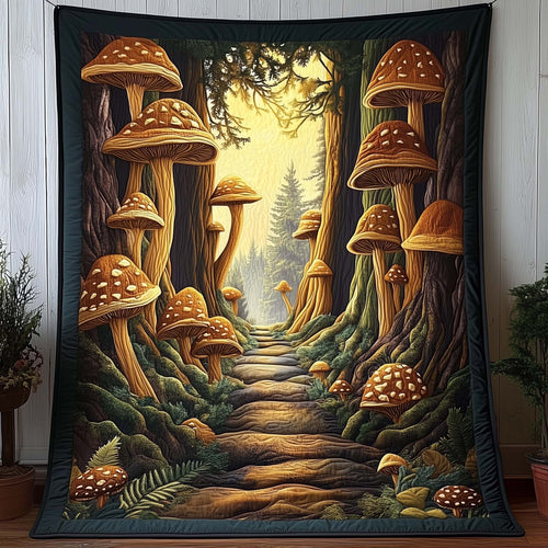 Mushroom Forest Quilted Blanket GFTOTG2394