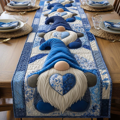 Sweetheart Gnomeville Quilted Table Runner GFTOTG2433