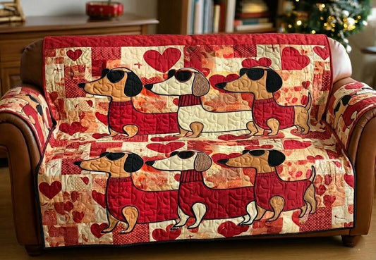 Longboy Love Loop Quilted Sofa Cover GFTOTG2434