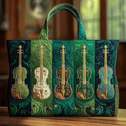 Classic Violins Quilted Tote Bag GFTOTG2486