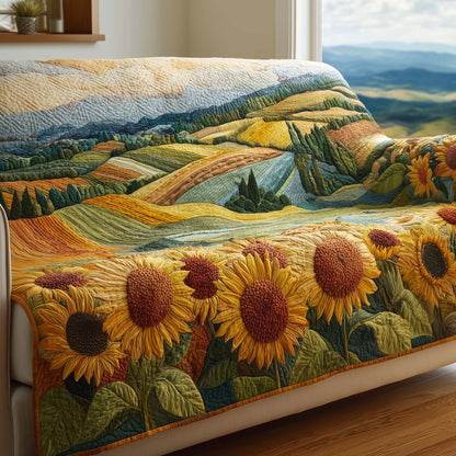 Peaceful Farmland Quilted Sofa Cover GFTOTG2526