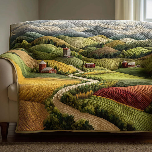 Peaceful Farmland Quilted Sofa Cover GFTOTG2528