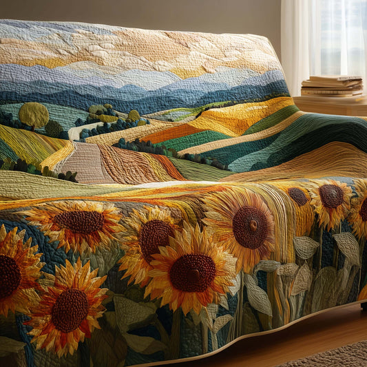 Peaceful Farmland Quilted Sofa Cover GFTOTG2530