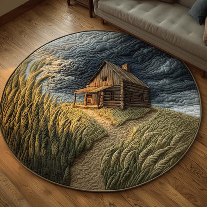 Log Cabin Quilted Round Mat GFTOTG2575