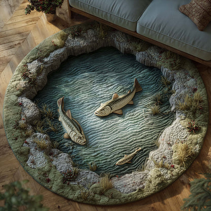 Fishing Season Quilted Round Mat GFTOTG2577