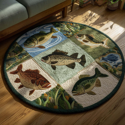 Fishing Season Quilted Round Mat GFTOTG2581