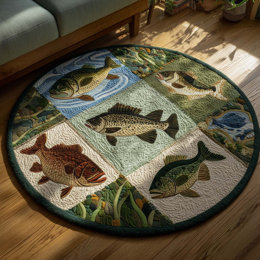 Fishing Season Quilted Round Mat GFTOTG2581