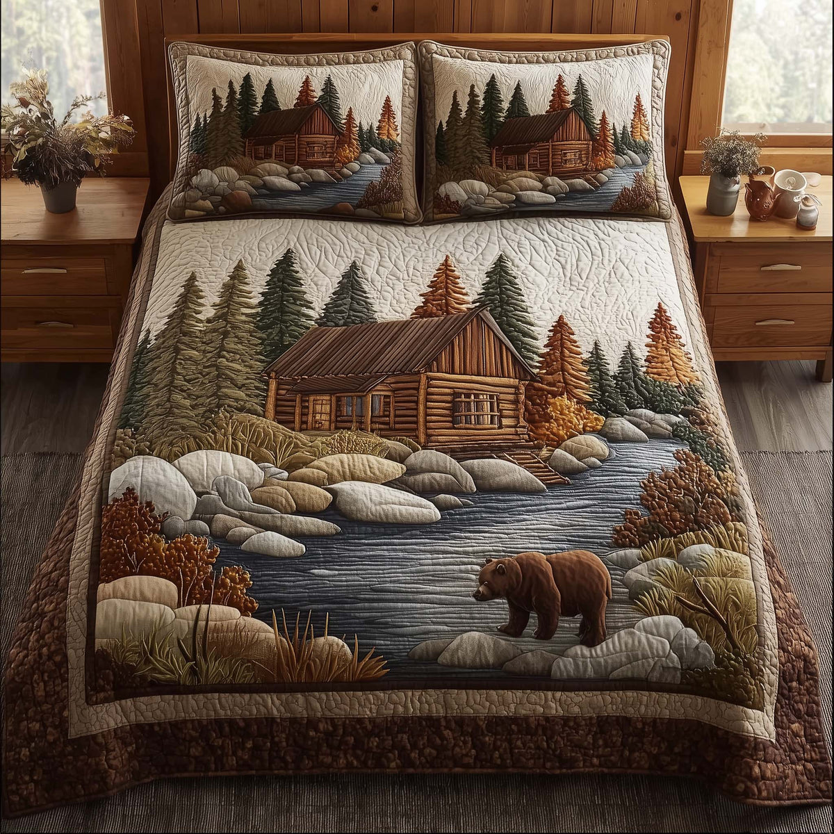 Log Cabin Duvet Cover Set GFTOTG2601