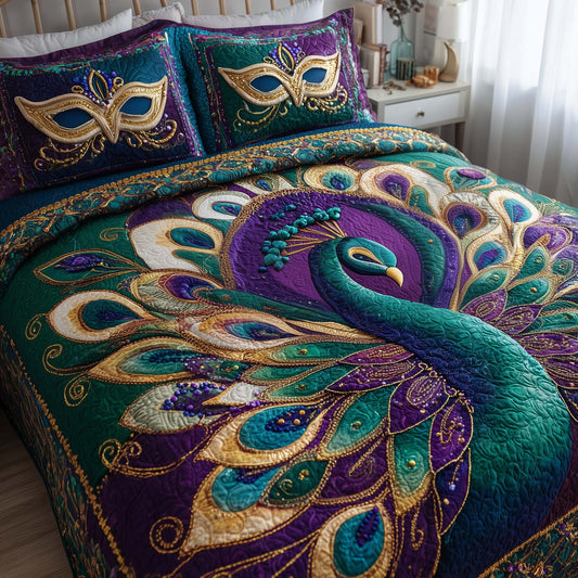 Festi Feather 3-Piece Quilted Bedding Set GFTOTG2628